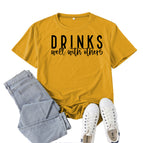 Mustard yellow (black font) / S