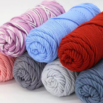 8 strands milk cotton eight strands lover cotton handmade diy material coated wool scarf hat hook shoes medium thick wool ball