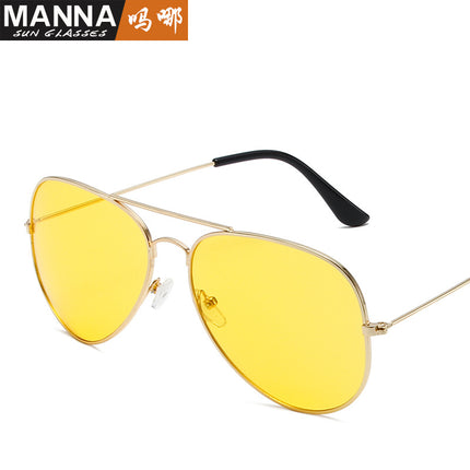 3025 fashion aviator goggles men and women personalized hip-hop all-match sunglasses 3026 colorful ocean sunglasses