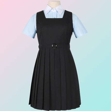 Jumpsuit Vest Dress Cos Chainsaw Man War Devil School Uniform Anime Cosplay Costume Female High School Jk Uniform Skirt