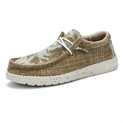 Sneakers 2023 cross-border plus size Bohemian men's casual shoes canvas loafers lightweight cloth shoes fisherman shoes