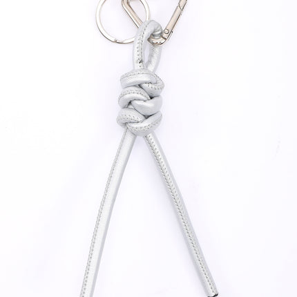 New triangle key chain PU hand-woven diamond key ring bag pendant key chain