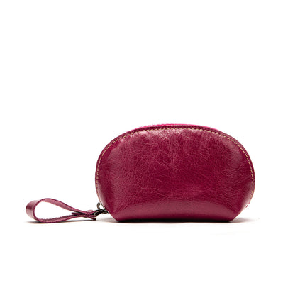Vintage Women's Cowhide Fashion Coin Purse Leather Earphone Bag Lipstick Coin Change Key Bag Leather Storage Bag