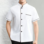 White with black edges [short sleeves] / XL/175