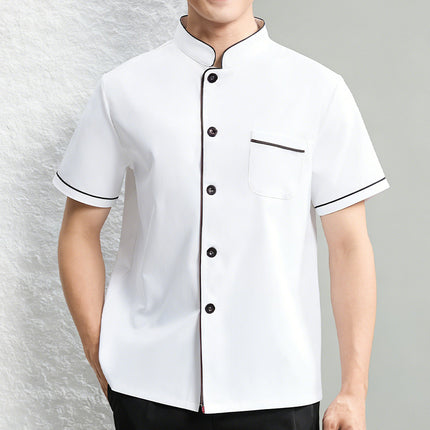 Chef's Work Clothes for Men, Long-Sleeved, Thick Autumn Style, Suitable for Hot Pot Restaurants, Catering, Kindergarten, Elementary School, Restaurant, Cafeteria, and Back Kitchen