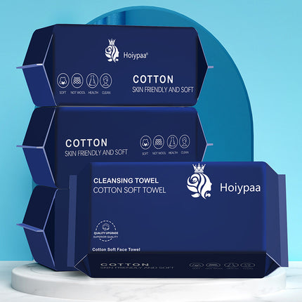 Disposable Face Towels, Pure Cotton, Soft Cotton Towels, Pull-Out Face Wipes, Cleansing Towels, Cross-Border English Manufacturer Customization