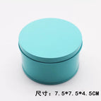 Blue round iron box (single shot not shipped) / in stock! tens of thousands of discount!