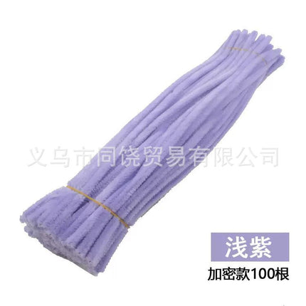 Ultra-Dense Encrypted Hair Root Strips Twist Stick Bouquet High-Density Macaron Twist Stick Material Package Handmade DIY Multi-Color