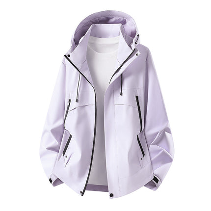 High-Quality Single-Layer Jacket with Custom Logo, Camping Travel Workwear, Waterproof and Windproof Outdoor Mountaineering Jacket