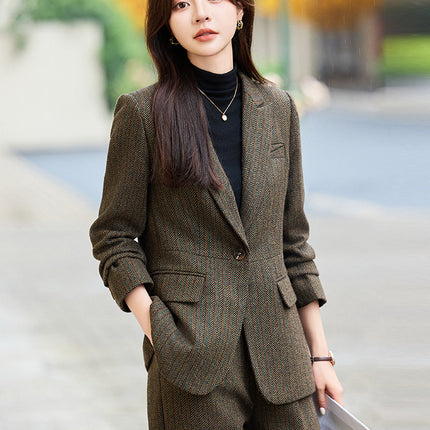 Cross-border variety of gold velvet suit suit women's professional coat top work clothes autumn and winter casual short small suit