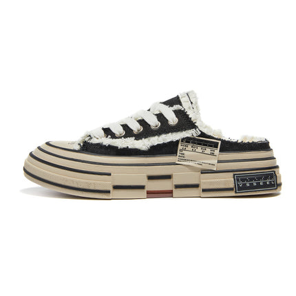 Wu Jianhao's Same Style Thick-Soled Beggar Shoes, High Version Men's Shoes 2023 New Retro Men's and Women's Canvas Shoes Putian