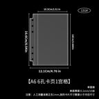 Large a6 1-square card page 10 sheets 131#
