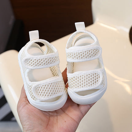 Summer 0-3 Years Old 2 Baby Sandals Soft Rubber Bottom Breathable Baby Shoes Mesh Hollow Baby Shoes