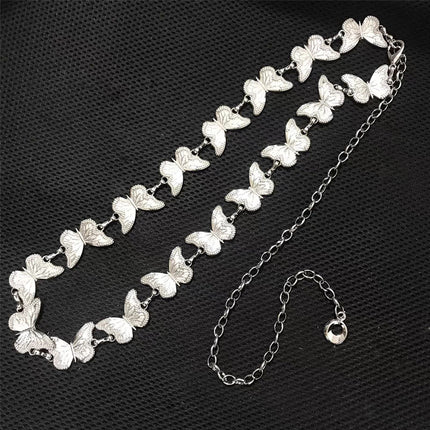 Butterfly waist chain accessories niche design Belt metal chain Korean style jk uniform accessories ins All-match Fashion Wholesale