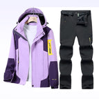Women's pink jacket + black pants / M