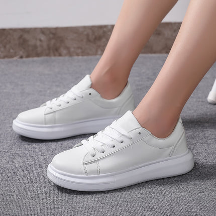 Cross-border Hot Sale White Shoes Four Seasons Breathable Casual Shoes for Couples Flat Shoes for Teenagers and Students