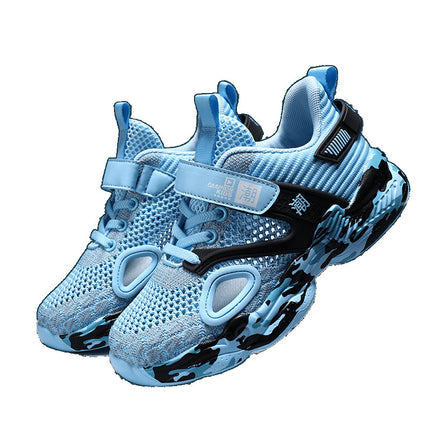 Boys' Single Mesh Sports Shoes, Teenagers, Boys, Junior High School Students, Children's Summer New Hollow Sandals