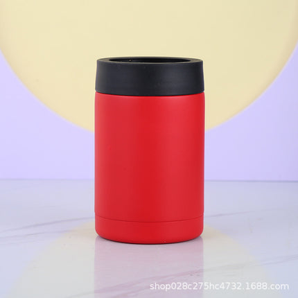 Cross-Border 12oz Double-Layer Vacuum Cold Storage Tank 304 Stainless Steel Beer Tank Outdoor Portable Car-Mounted Coke Tank Wholesale