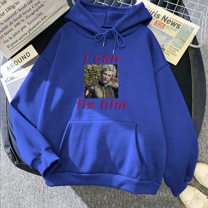 I Can Fix Him Baldur's Gate 3 Astarion Men's Game Graphic Hoodie