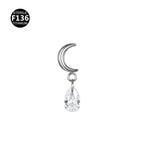 Teeth m0.9 / Moon drop pendant (head only)