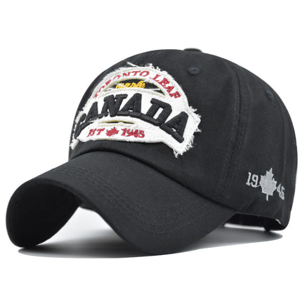 Hat Men's and Women's Four Seasons Letters Embroidered Soft Top Baseball Cap Korean Sunscreen Sun Hat Outdoor Casual Cap