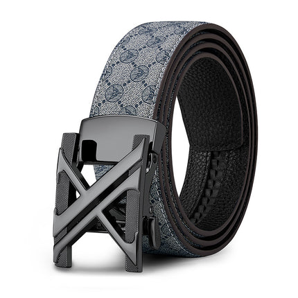 King's Paul Belt Men's High-grade Alloy Face PVC Cowhide Business All-match Cross-border Men's Belt New