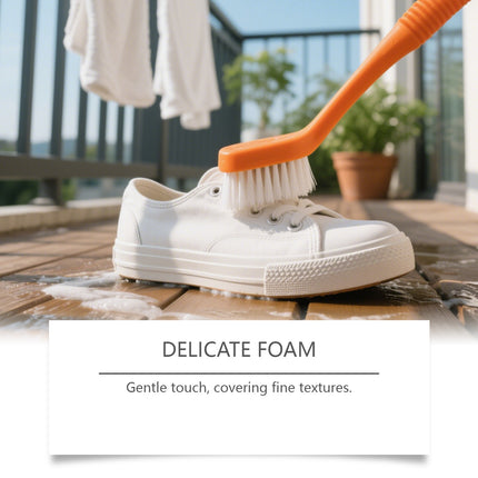Jakehoe White Shoe Cleaner, Sports Shoe White Shoe Cleaner, Yellow Dirt-Free Portable Cleaner