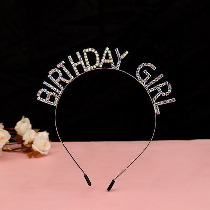 European and American Hair Bundles, Birthday Party Headbands, Happy Birthday, Fast and High-End Accessible Luxury Hair Accessories