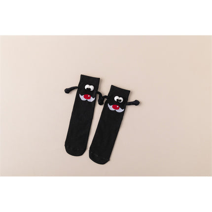[in stock and fast delivery] Amazon temu AliExpress Cross-border Special for Embroidery Eye Holding Socks Magnetic Lovers Socks