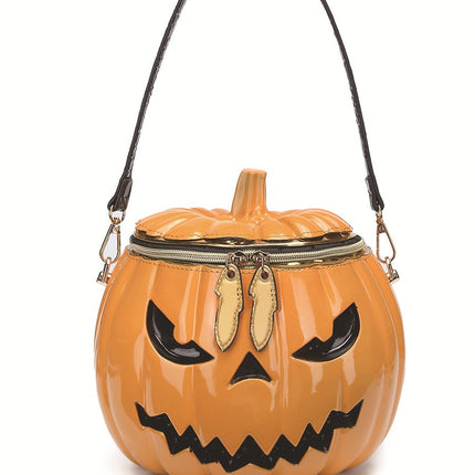 European and American Fashion 2025 Casual Halloween Cross-Border Hot Sale Personalized Stereo Pumpkin Head Bag Shoulder Crossbody Women's Bag