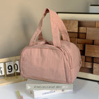 Premium four-compartment makeup bag - deep pink / 31*19*21