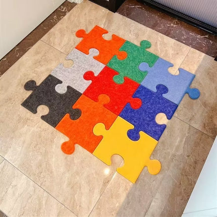 Felt Floor Mat Puzzle Ins-Style Entrance Door Mat Wall Decoration Background Wall Soundproofing Board Felt Wall Sticker
