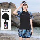 6187 black + swimming cap + mobile phone bag / M80-94