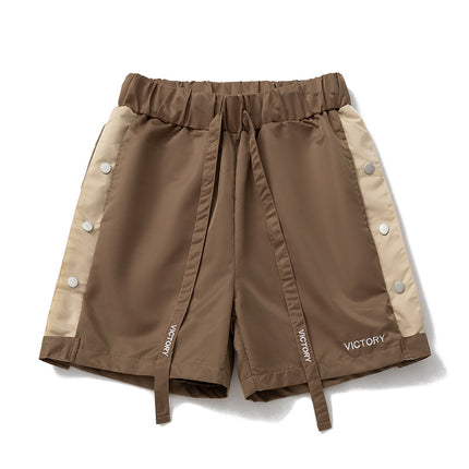Summer New American Style Full Breasted Pants Basketball Shorts Mid-length Pants Second-off Sports Quad Pants Trendy Drawstring Straight Shorts
