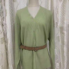 Green sweater (comes with belt) / S