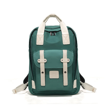 Backpack Women's Fashion Backpack Nylon Cloth Backpack Women's 2025 New Large Capacity Water-Repellent Travel School Bag