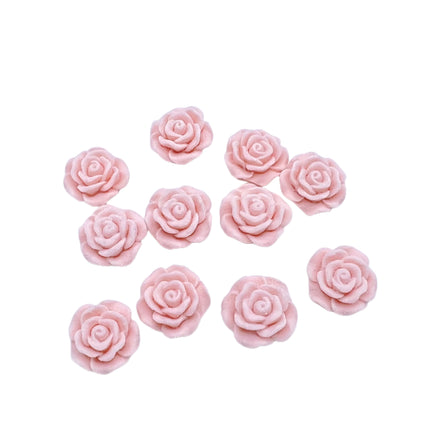 Baroque French Flocking Velvet Resin Camellia Rose diy Accessories Mobile Phone Case Shake Voice Live Supply