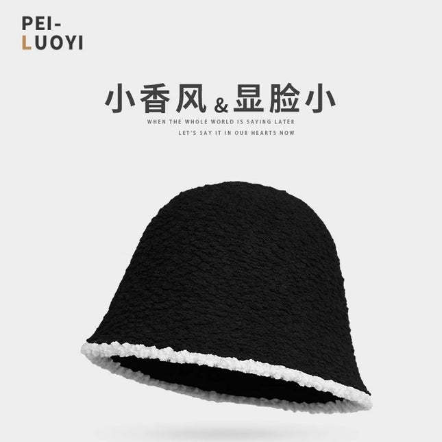 Maternity Postpartum Hat Autumn and Winter Fisherman Hat for Women, Postpartum Discharge Outing Head Protection Windproof Warm Plush Fisherman Hat