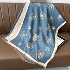 Care bear blue / 180x65cm imitation cashmere