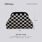 Black and white grid [large grid] / 30*22*9cm