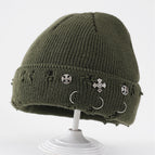 Military green (cross-marked ring hole hat) / Adult size (55-60cm)