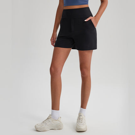 Yoga Shorts, Nude Sports Pants, Tight Yoga Pants, Pockets, Cycling, Running, Fitness, Breathable, Quick-Drying Sports Trend
