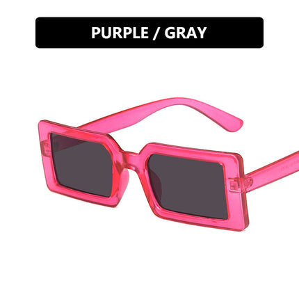 Fluorescent Green Sunglasses Cross-Border Supply Square Sunglasses for Women 2020 New Fashion Street Shooting Catwalk Sunglasses