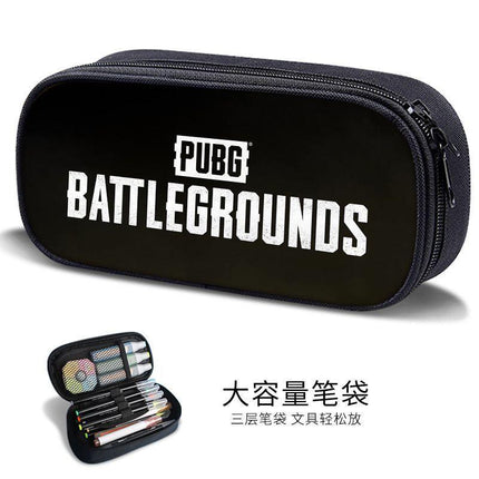 Sand Sculpture Pencil Bag for Boys, Multifunctional Stationery Box for Primary and Secondary School Students, Pubg Game Stationery Bag, Kidsren's Trendyy Pencil Bag