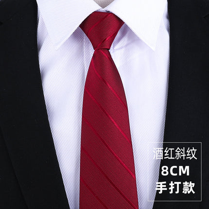Dress Business Tie Men's and Women's Groom Wedding Black Zipper Korean Narrow No Lazy Striped Bow Tie Plaid