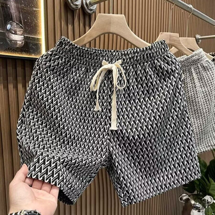 2025 Summer Men's Thin Fashion Casual Sports Shorts Trendy Full Print Beach Floral Versatile Shorts