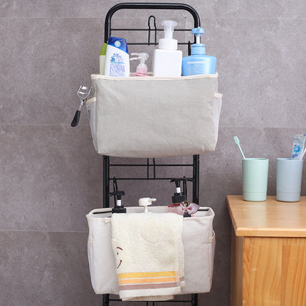 Student Dormitory Storage Bag with Bedside Hooks, Multifunctional Dormitory Storage, Multi-Pocket Wall-Mounted Storage Bag