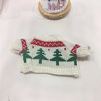 25cm barcelona bear clothes / Christmas tree white sweater