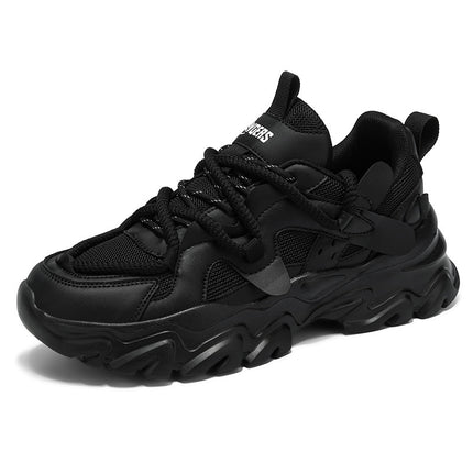 Dad Shoes New Men's Shoes Thick-Soled Height-Increasing White Sneakers Summer Breathable Youth Campus Casual White Shoes