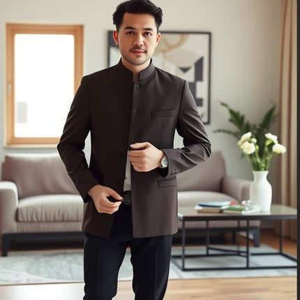 2026 Spring New Korean Style Slim Fit Casual Suit Men's Suit Set Manufacturer Direct Shipping